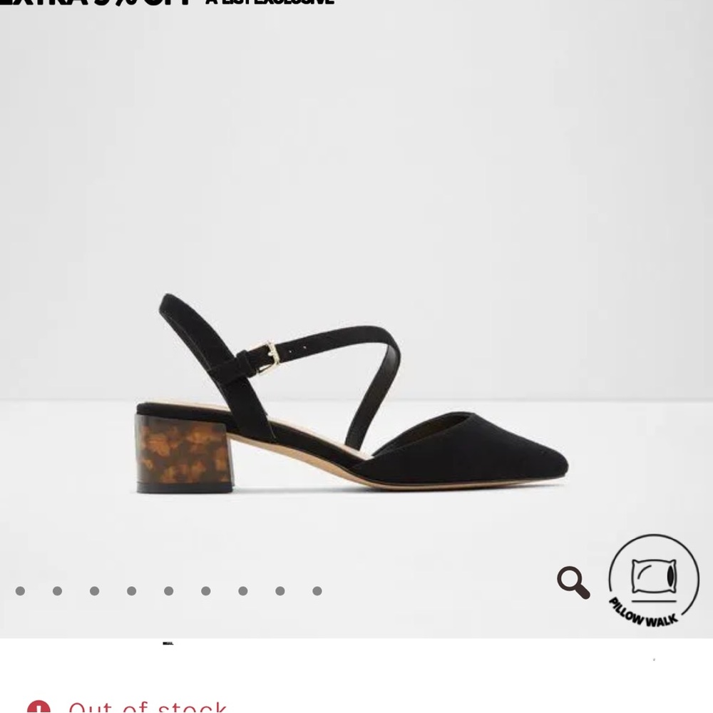 ALDO cheetah block heel in black